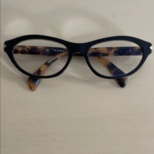 Prada Black and Brown Women's Glasses vintage